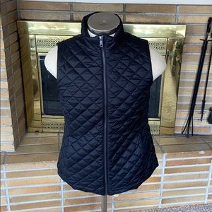 Women’s Banana Republic Black Quilted Vest Sz Med